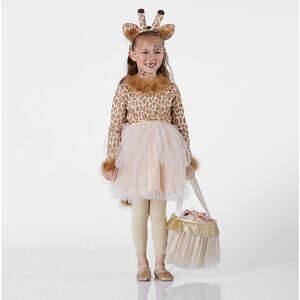 Pottery Barn Tutu Giraffe Animal Costume - Girls Size 4 - 6 - SAME DAY SHIPPING!
